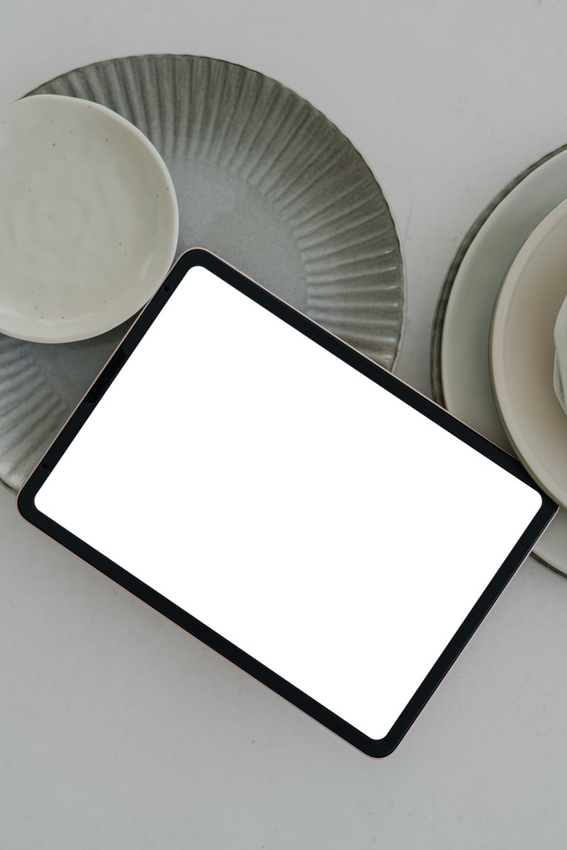 Ceramic with Ipad Mockup